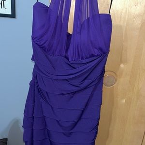 Purple Party Halter Dress